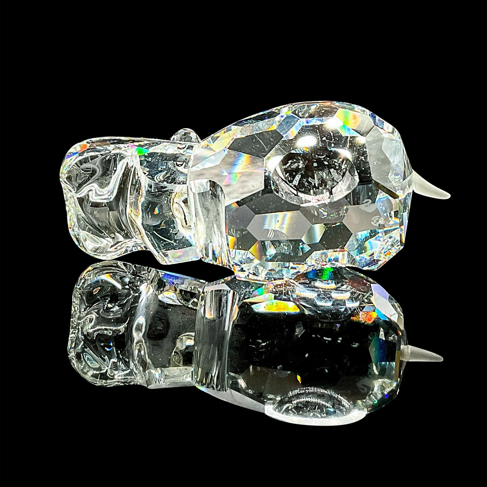 Swarovski Silver Crystal Figurine, Hippo - Image 4 of 5