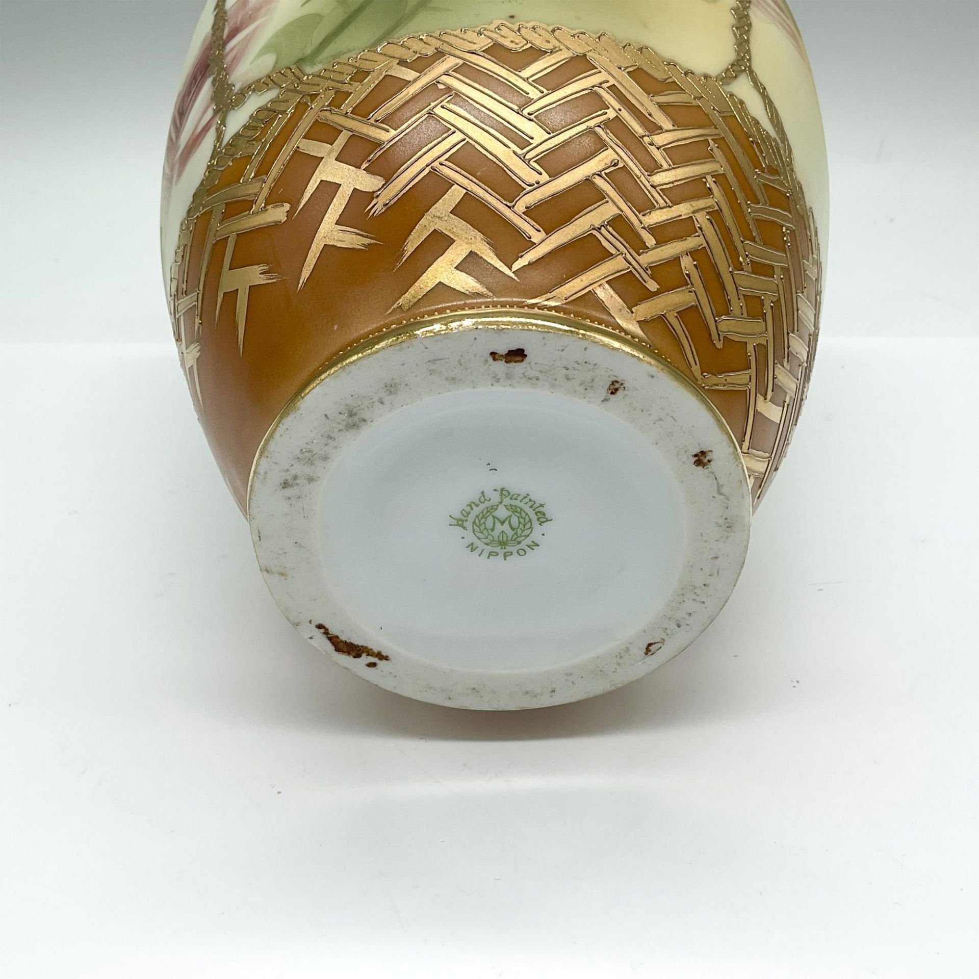Morimura Bros. Nippon Porcelain Vase - Bild 3 aus 3