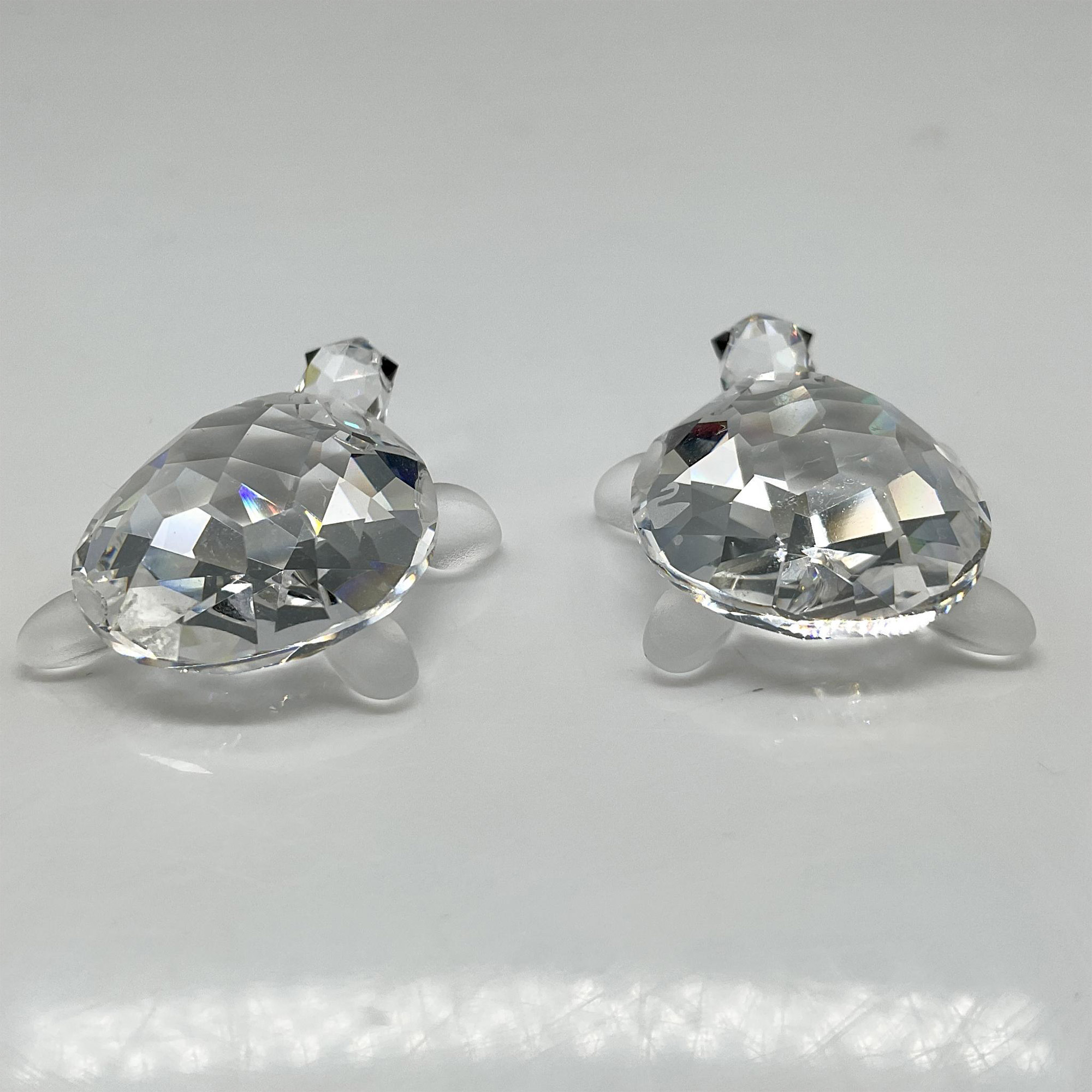 Swarovski Silver Crystal Figurines, Baby Tortoises - Image 2 of 4