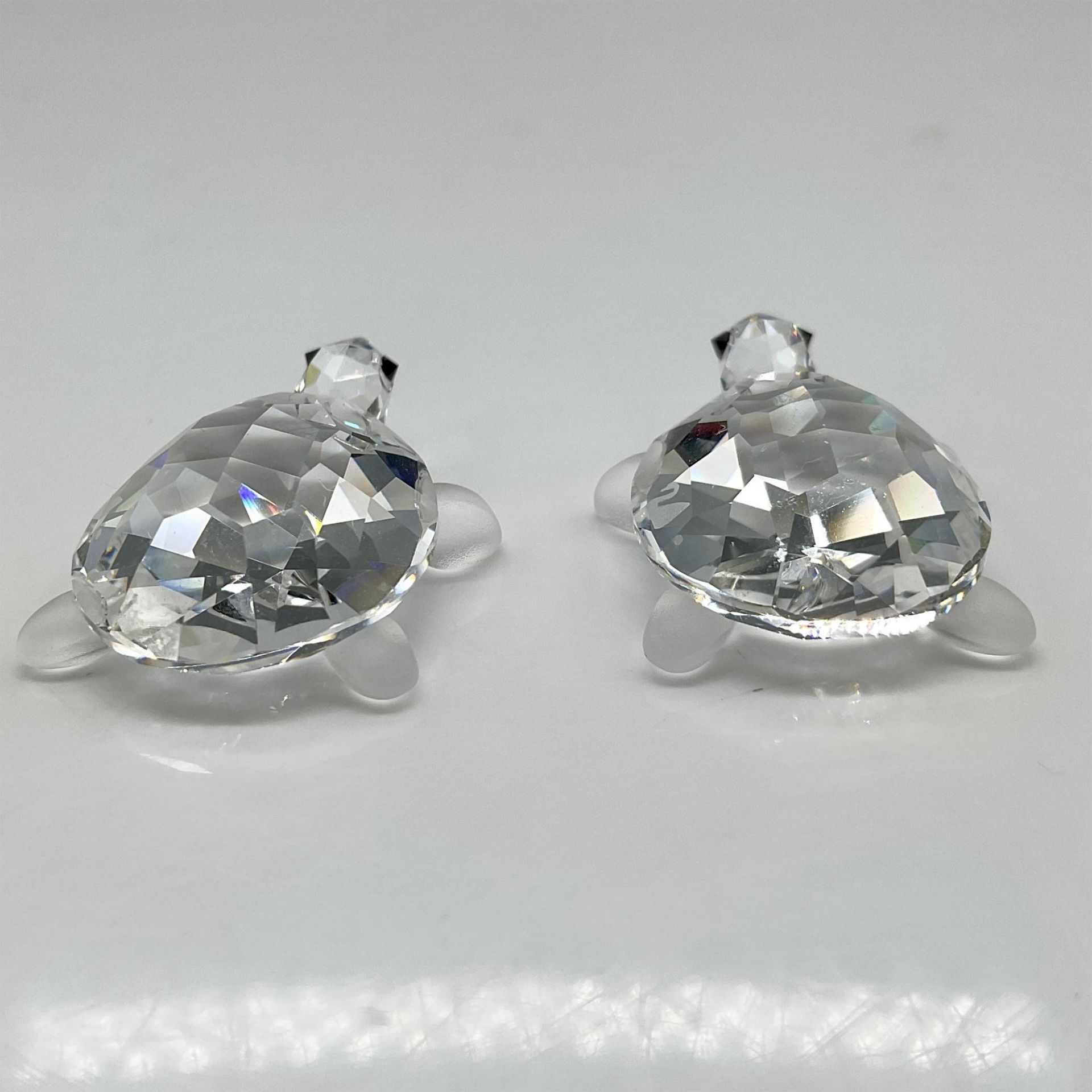 Swarovski Silver Crystal Figurines, Baby Tortoises - Bild 2 aus 4