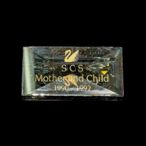 Swarovski Crystal SCS Mother and Child Display Plaque