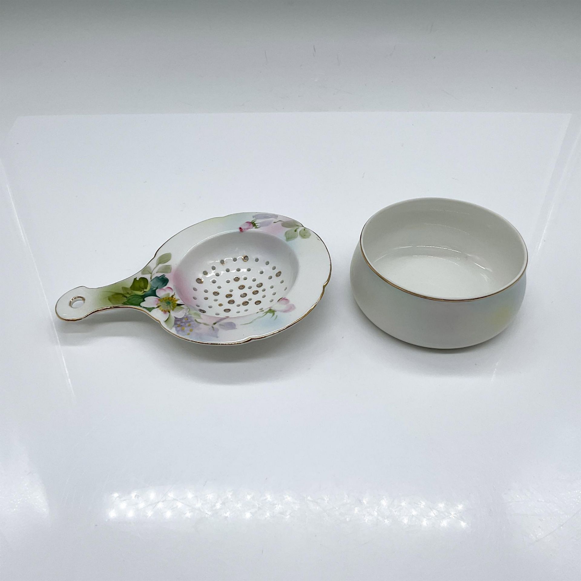 Antique Japanese Nippon Porcelain Tea Bag Strainer - Bild 2 aus 3