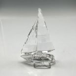 Swarovski Silver Crystal Figurine, Sailboat