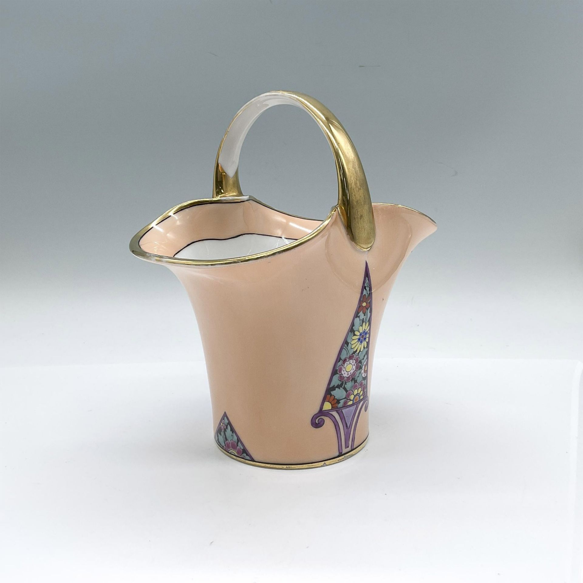 Morimura Bros. Noritake Porcelain Basket Vase - Bild 2 aus 3