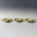 3pc Karlsbad Czechoslovakia Porcelain Soup Bowls