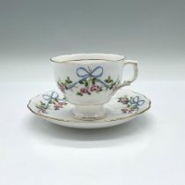Colclough Bone China Floral Tea Cup and Saucer Set
