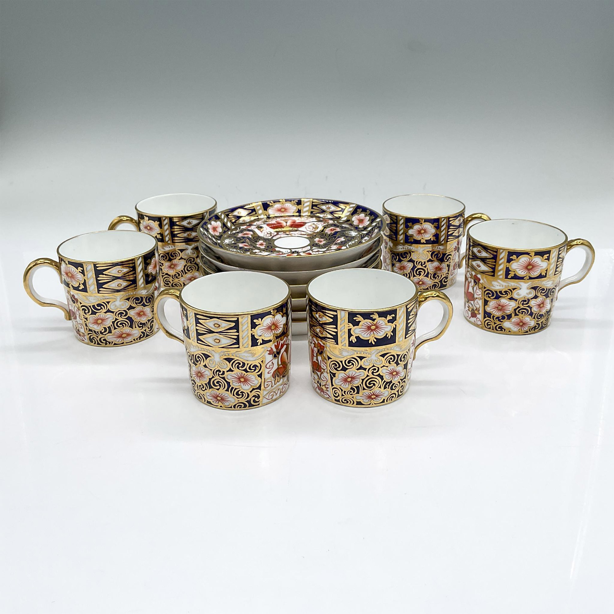 12pc Royal Crown Derby Demitasse Cups and Saucers - Image 2 of 7