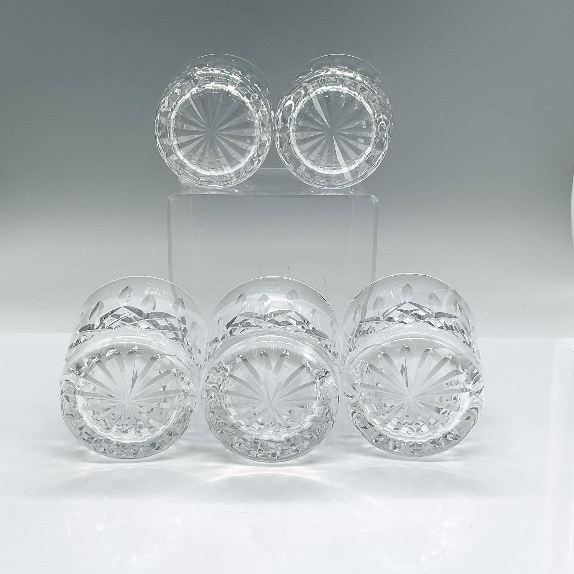 5pc Waterford Crystal Old Fashioned Glasses, Lismore - Image 3 of 3