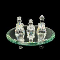 Swarovski Silver Crystal Figurine, Nativity Wise Men + Base