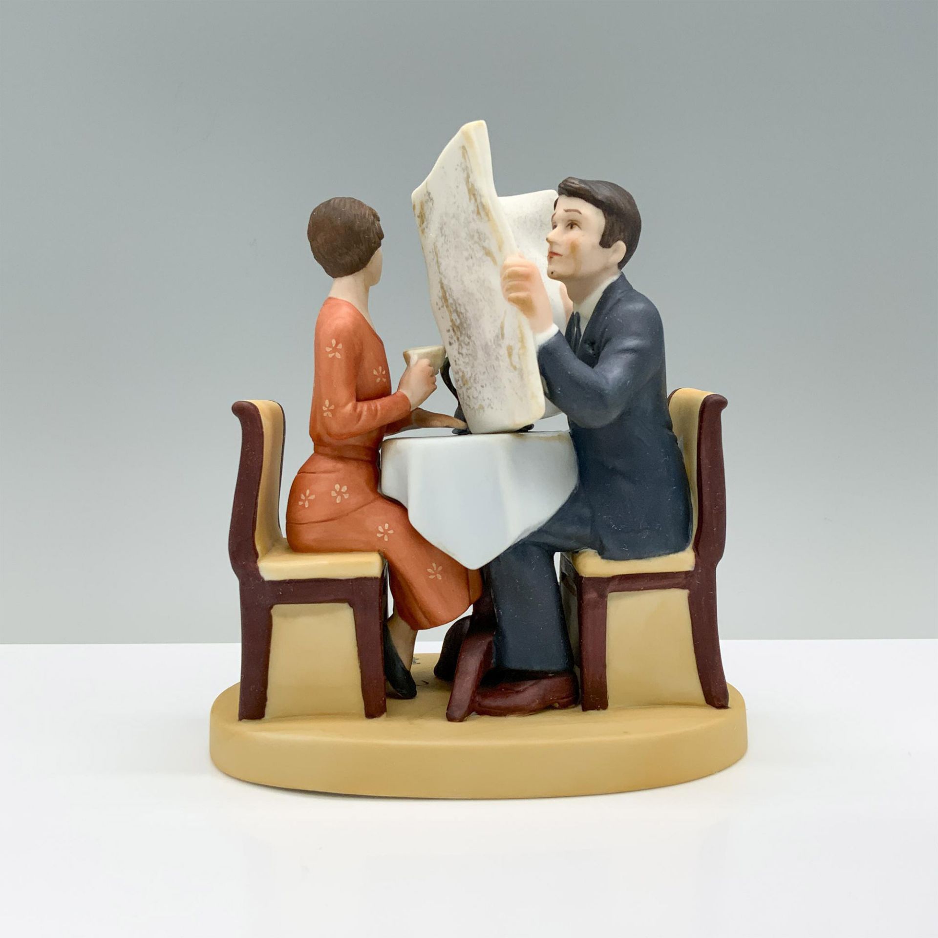 Norman Rockwell Figurine, Breakfast Conversation - Image 2 of 3