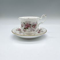 Royal Albert Bone China Tea Cup and Saucer, Lavender Rose