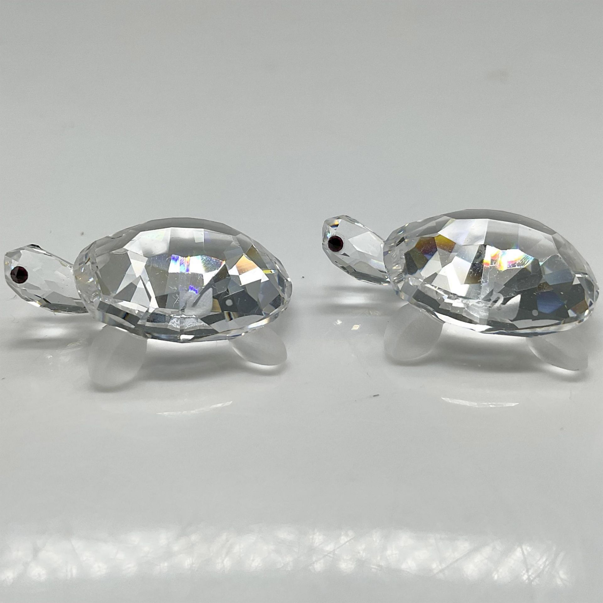 Swarovski Silver Crystal Figurines, Baby Tortoises - Image 3 of 4