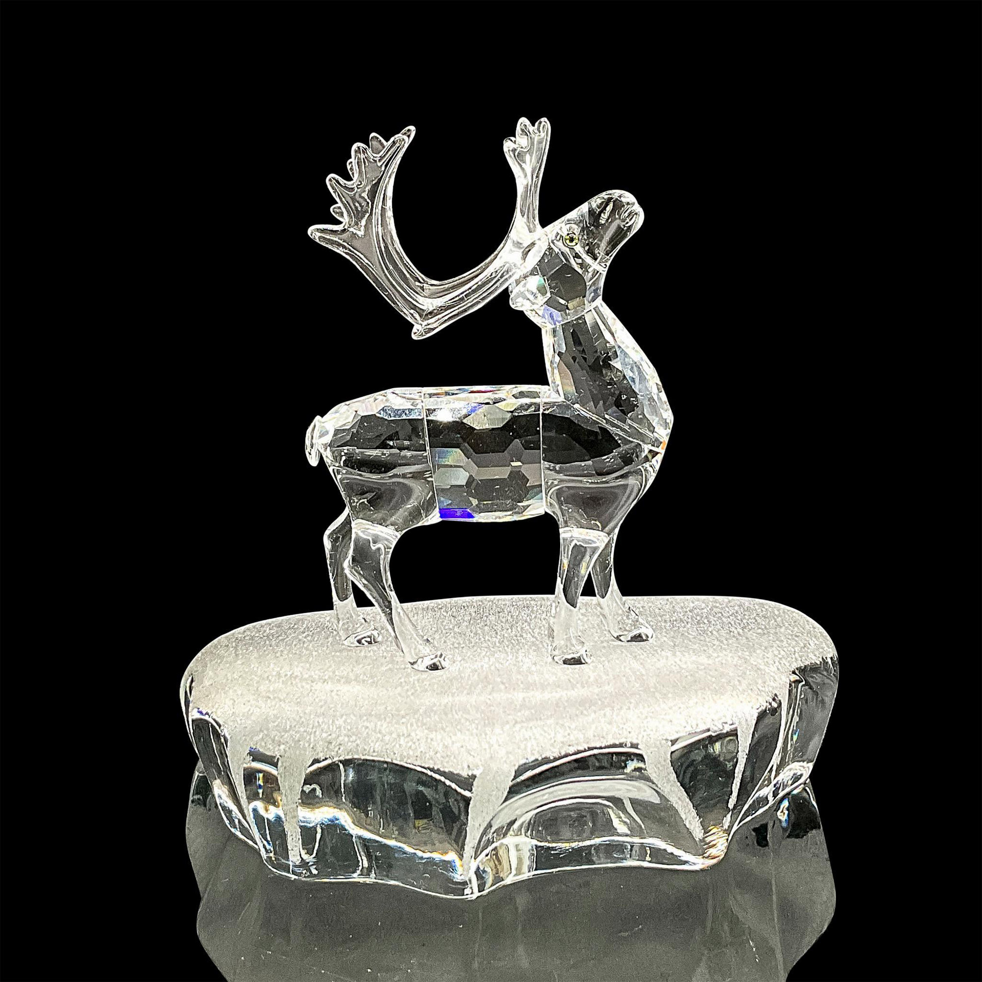 Swarovski Silver Crystal Figurine, Reindeer on Iceberg - Image 2 of 4