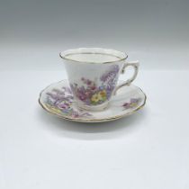 Colclough Bone China Floral Tea Cup and Saucer Set