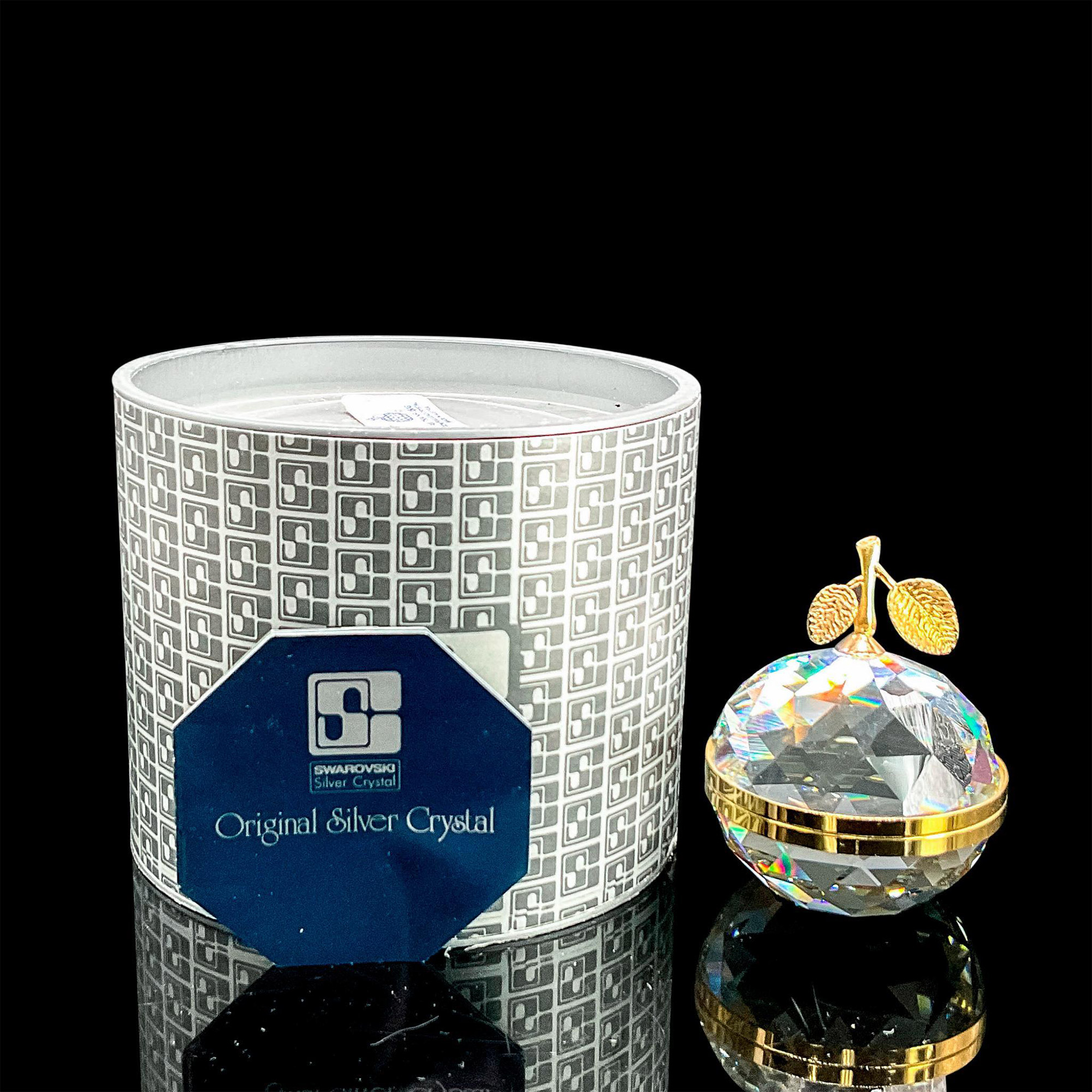 Swarovski Silver Crystal Figurine, Large Apple Photo Frame - Image 5 of 5