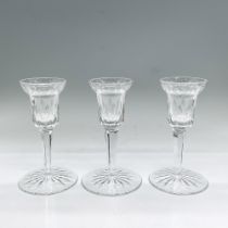 3pc Waterford Crystal Candlesticks