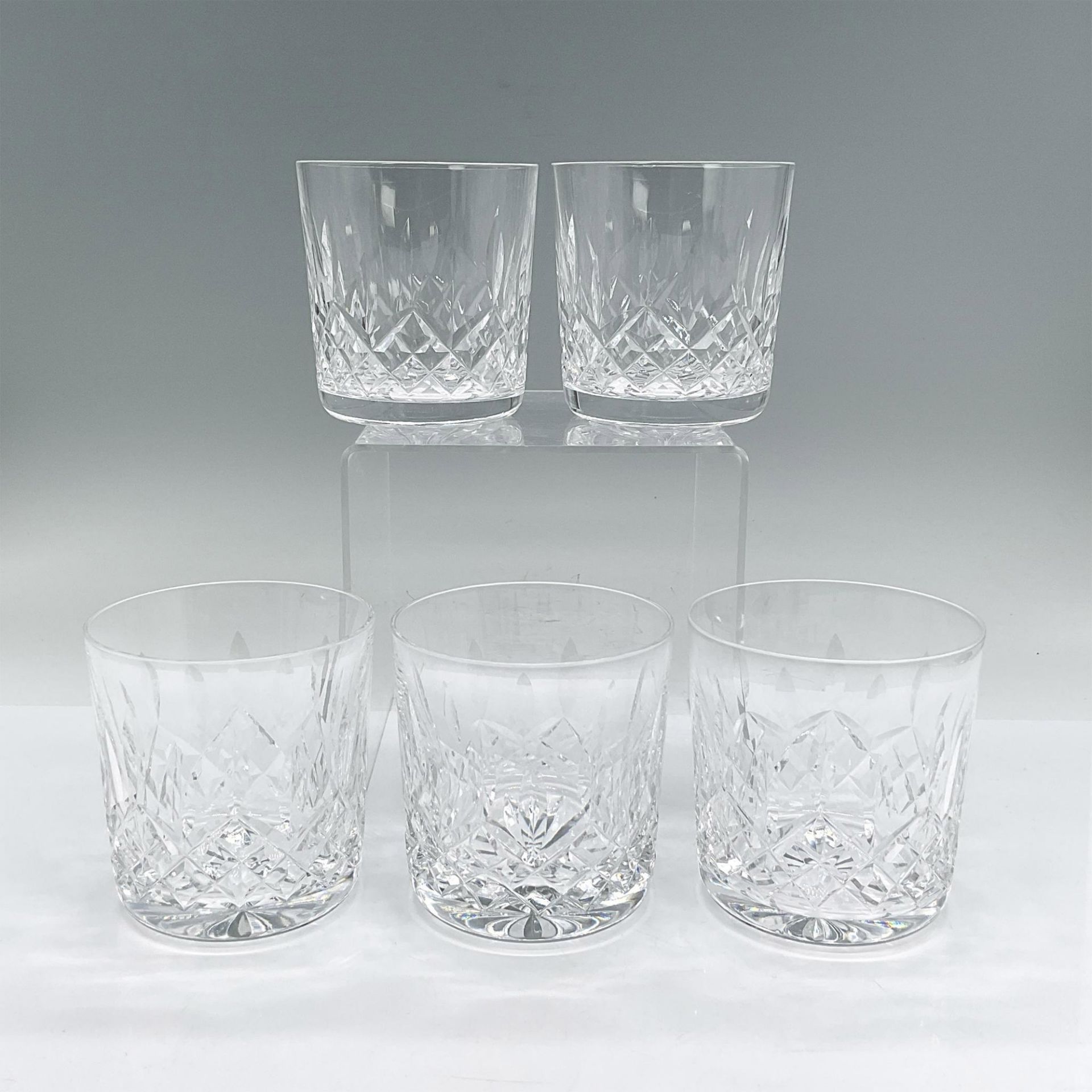 5pc Waterford Crystal Old Fashioned Glasses, Lismore