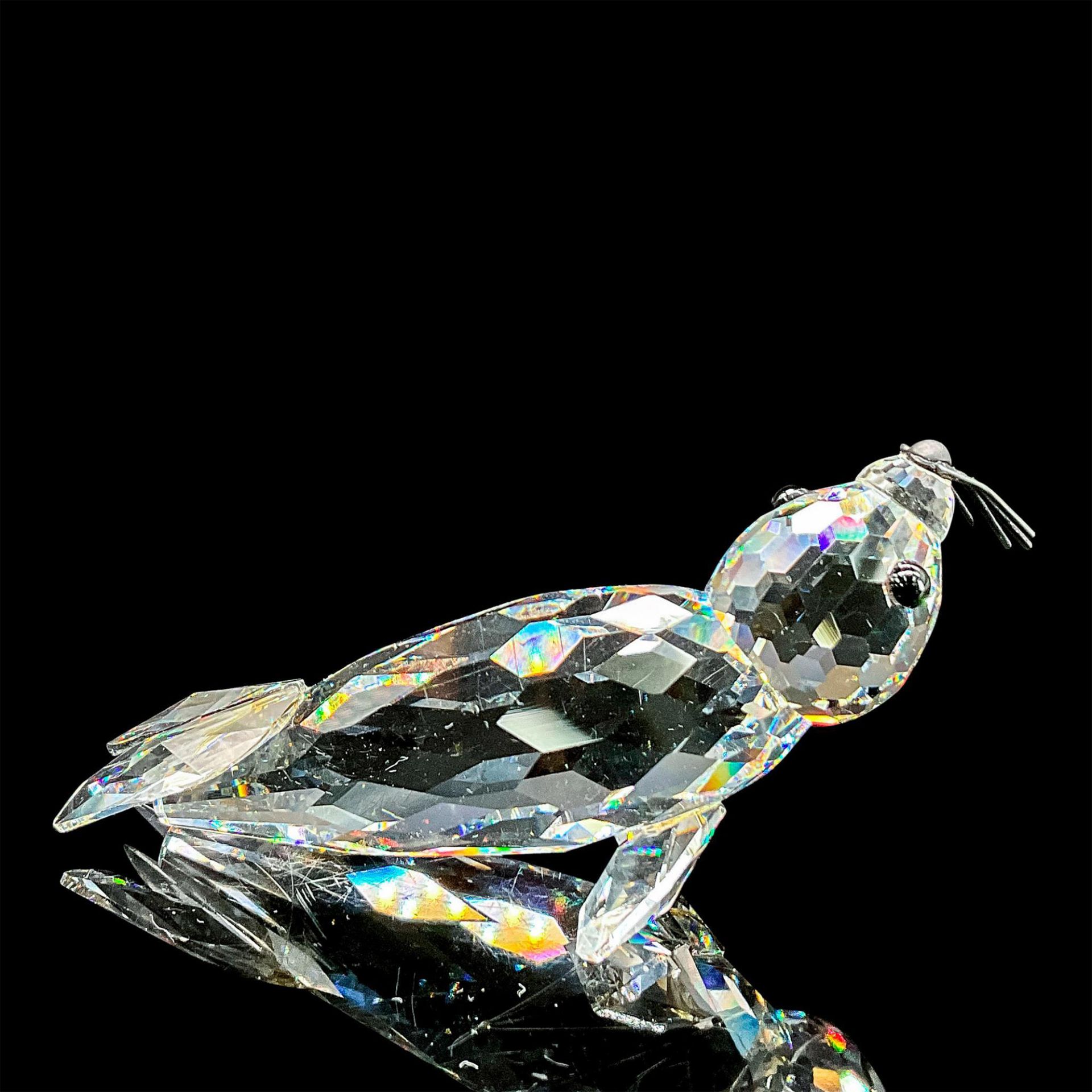 Swarovski Silver Crystal Figurine, Seal on Iceberg Base - Image 3 of 10