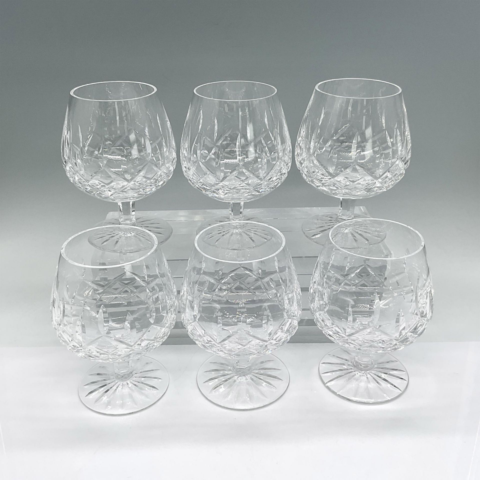 6pc Waterford Crystal Brandy Glasses, Lismore - Bild 2 aus 3