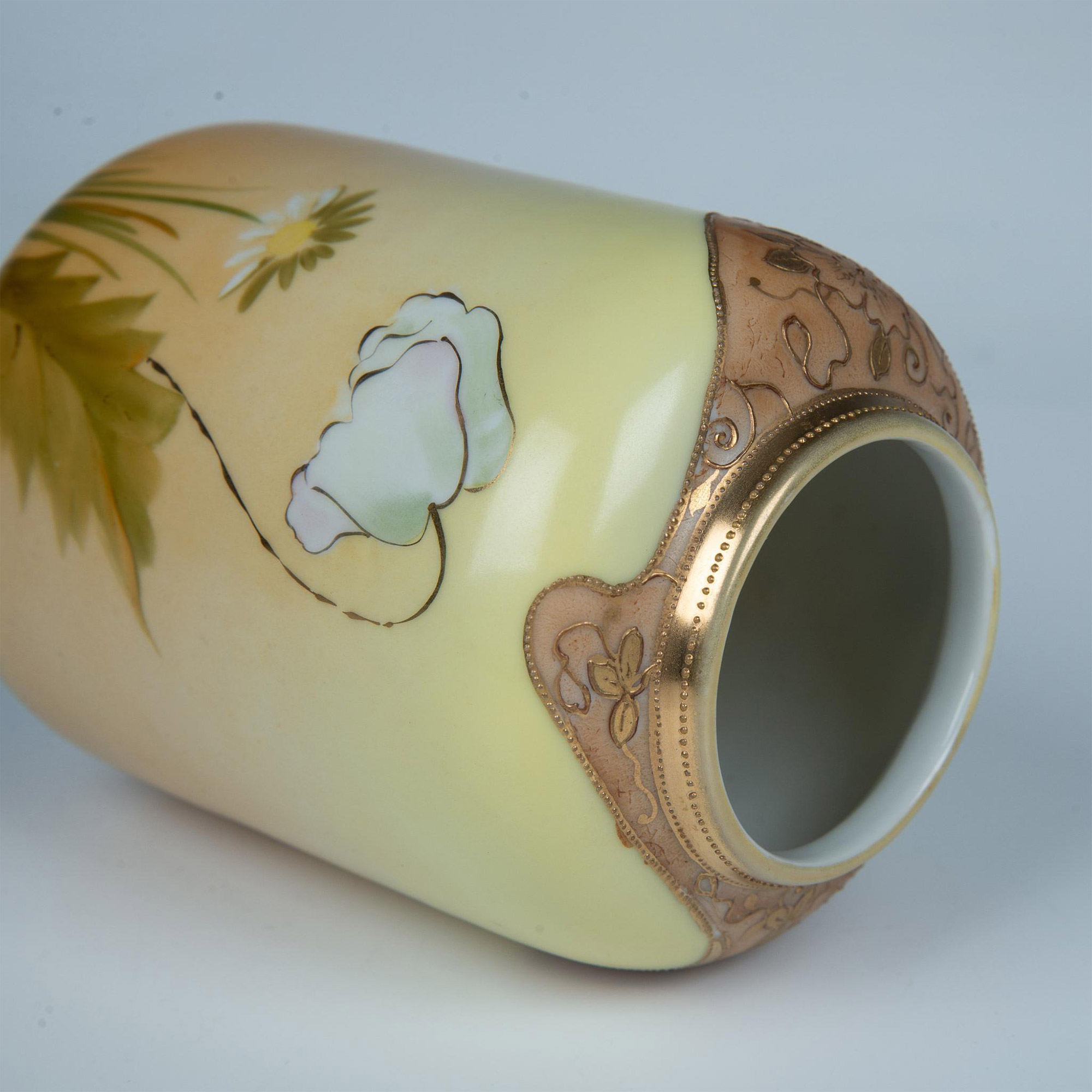 Noritake Hand Painted Nippon Japanese Porcelain Vase - Image 3 of 4