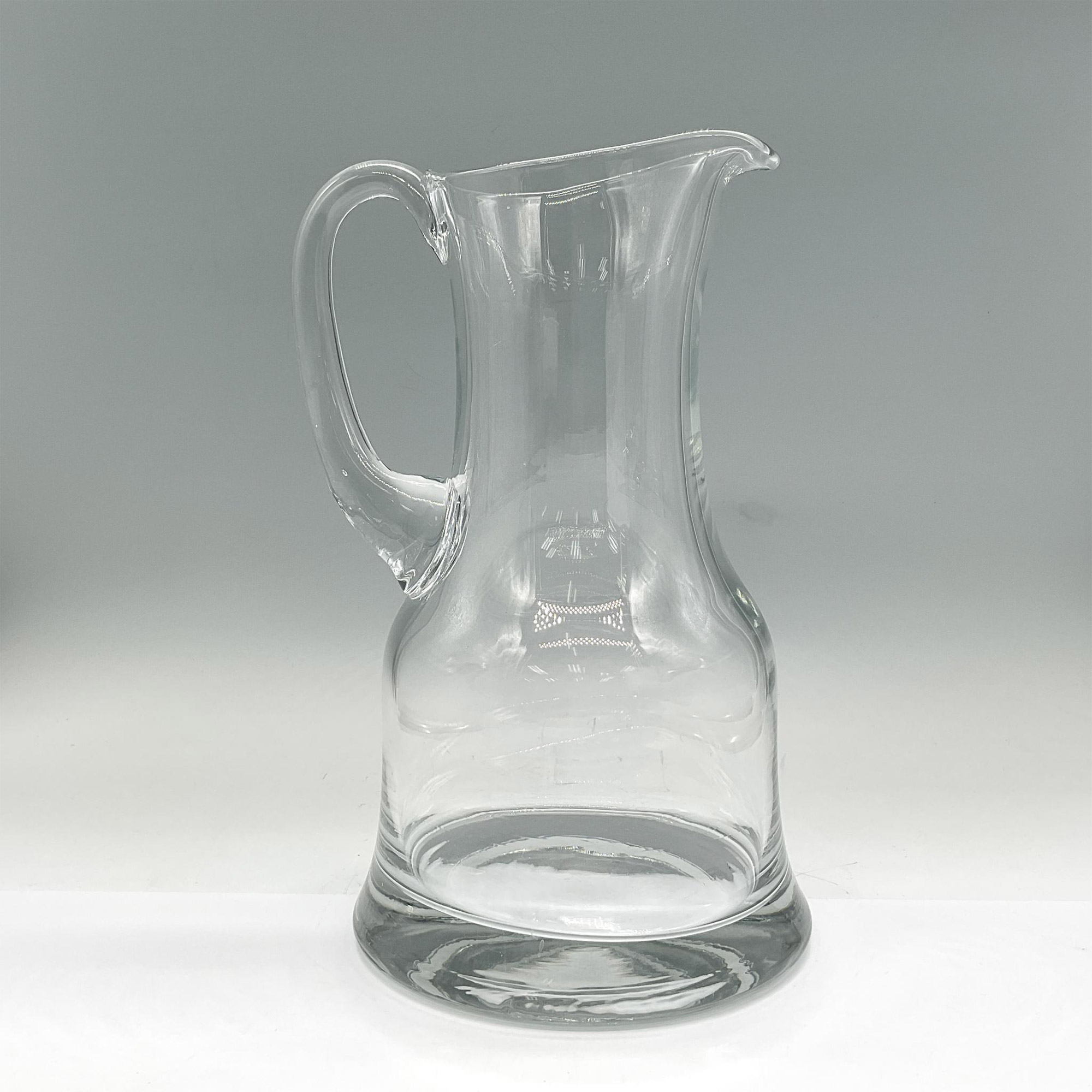 Large Glass Beverage Pitcher - Image 2 of 3