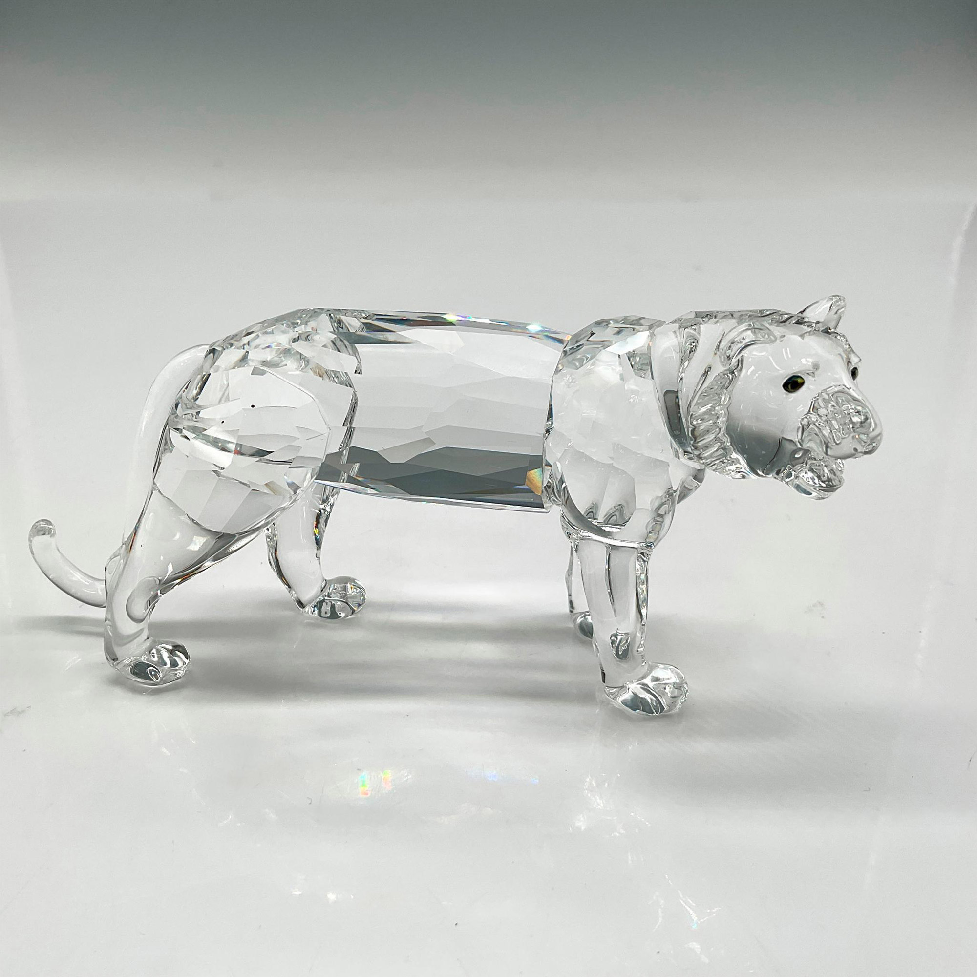 Swarovski Silver Crystal Figurine, Tiger