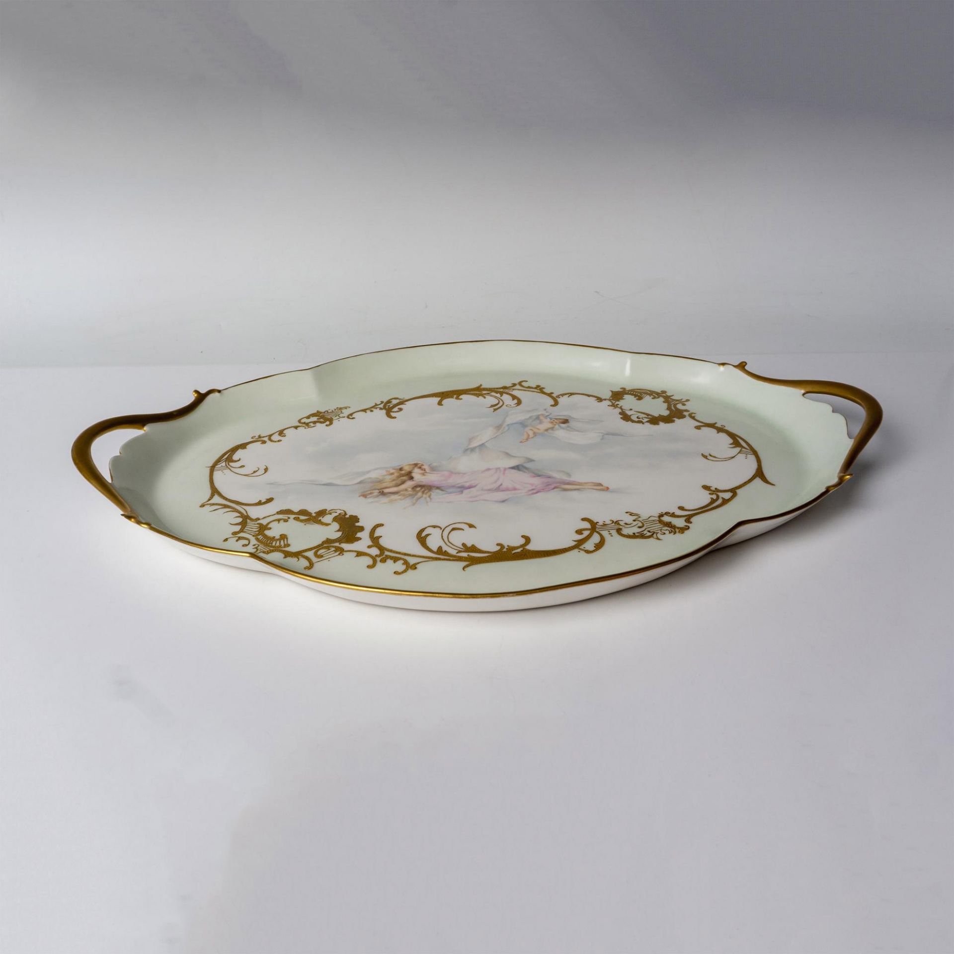 Jean Pouyat Limoges France Porcelain Tray - Bild 3 aus 3