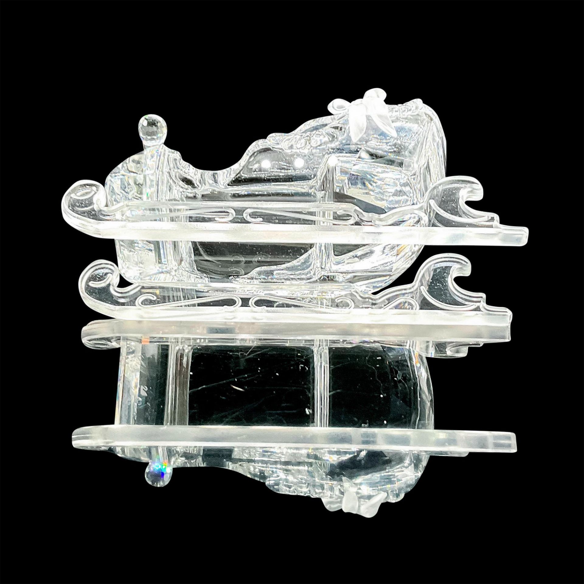 5pc Swarovski Crystal Figure, Christmas Sleigh, Iceberg Base - Bild 9 aus 12