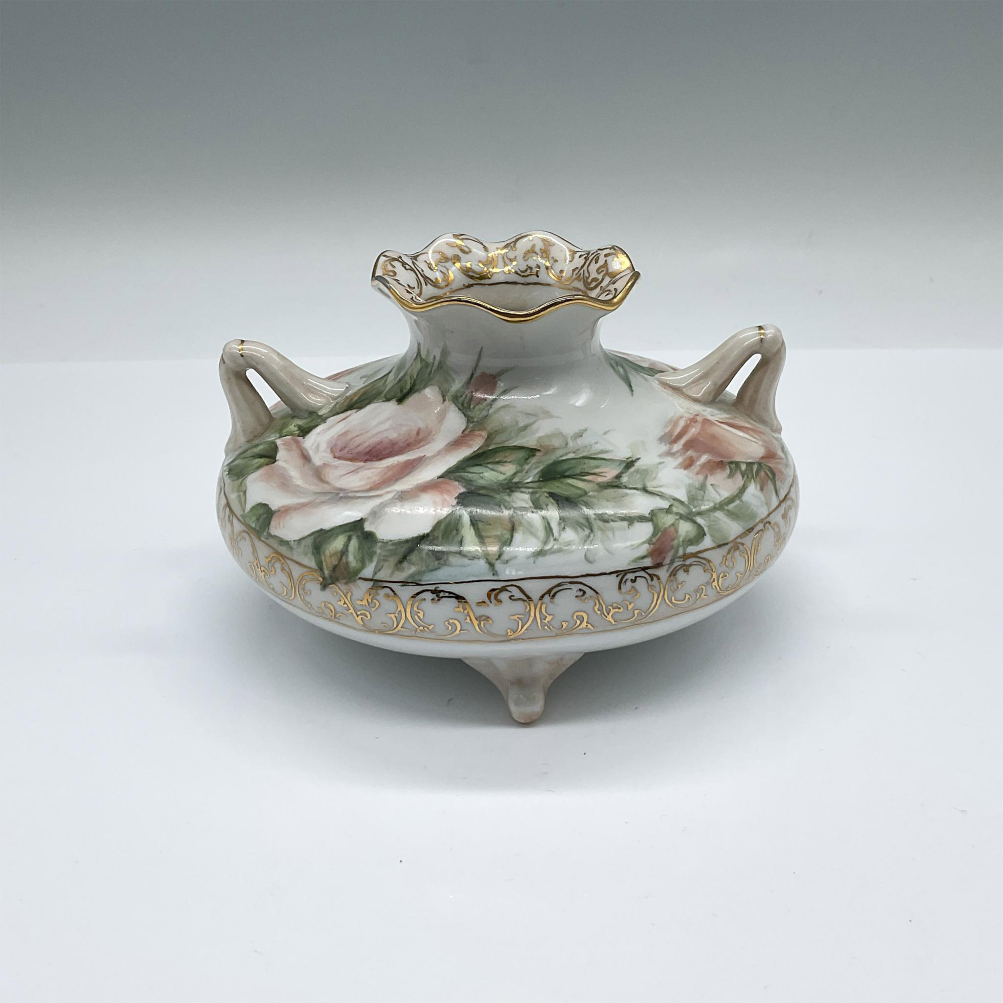 Porcelain Hand Painted Squatted Vases - Bild 2 aus 3