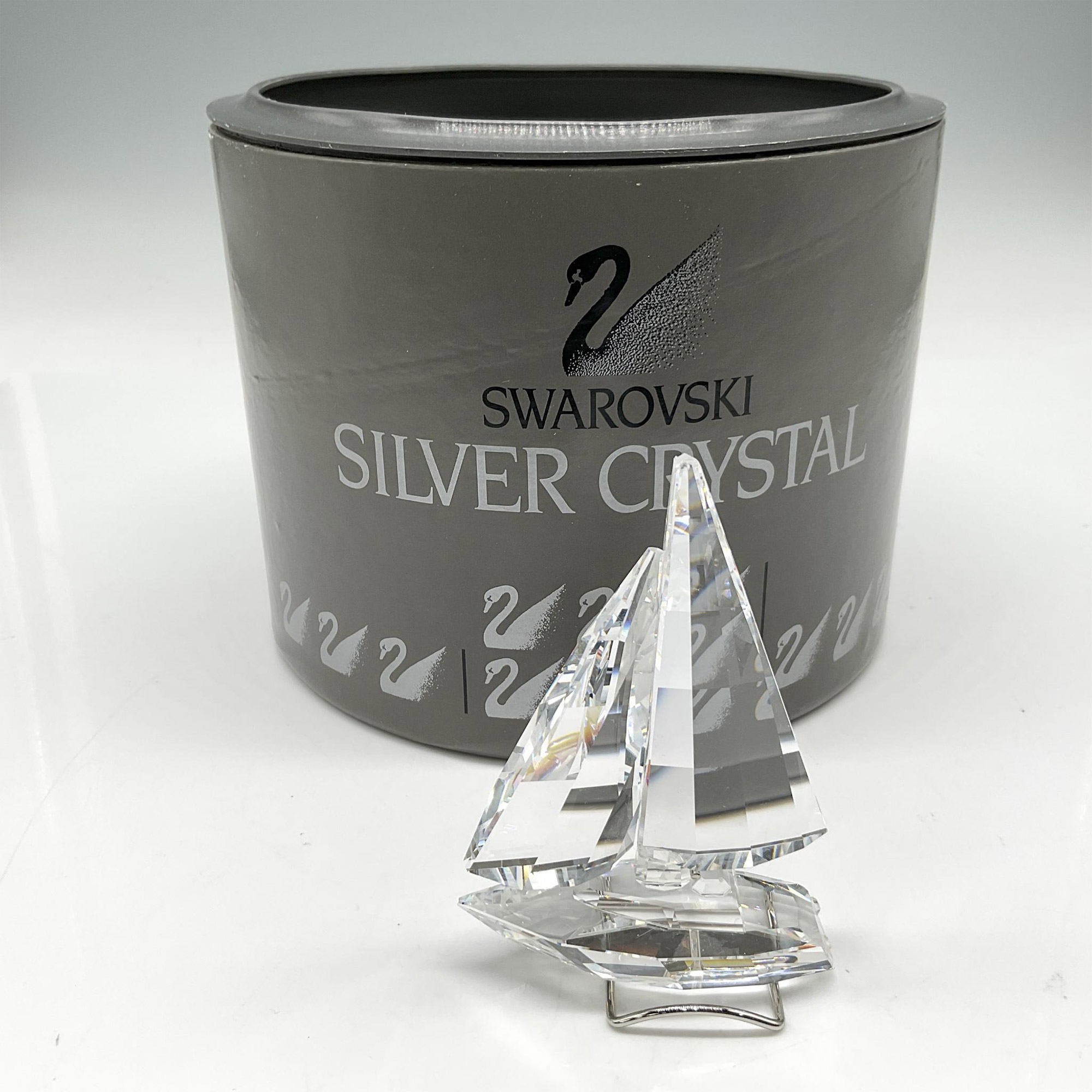 Swarovski Silver Crystal Figurine, Sailboat - Image 4 of 4