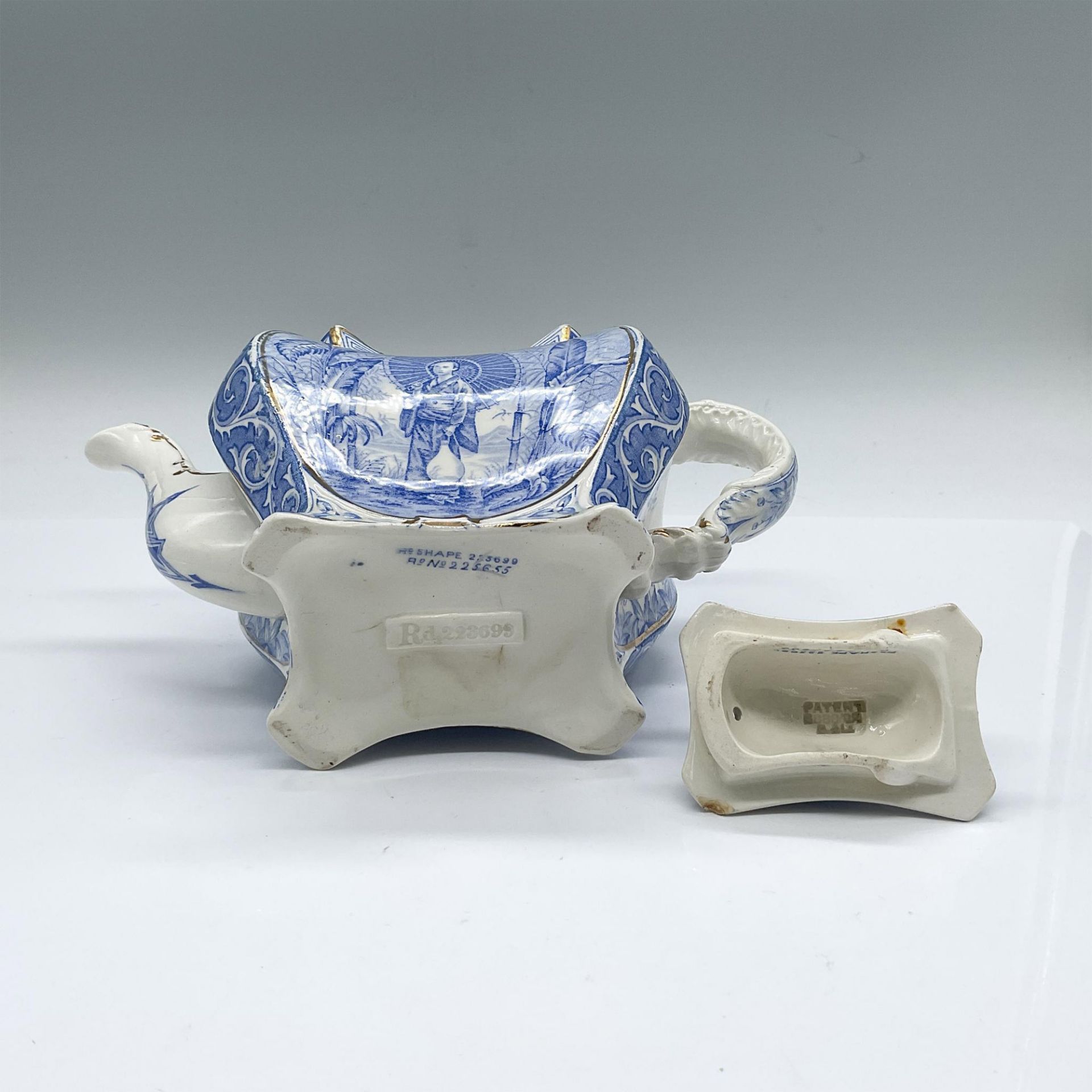 English Burleigh Ware Chinoiserie Teapot - Image 3 of 3