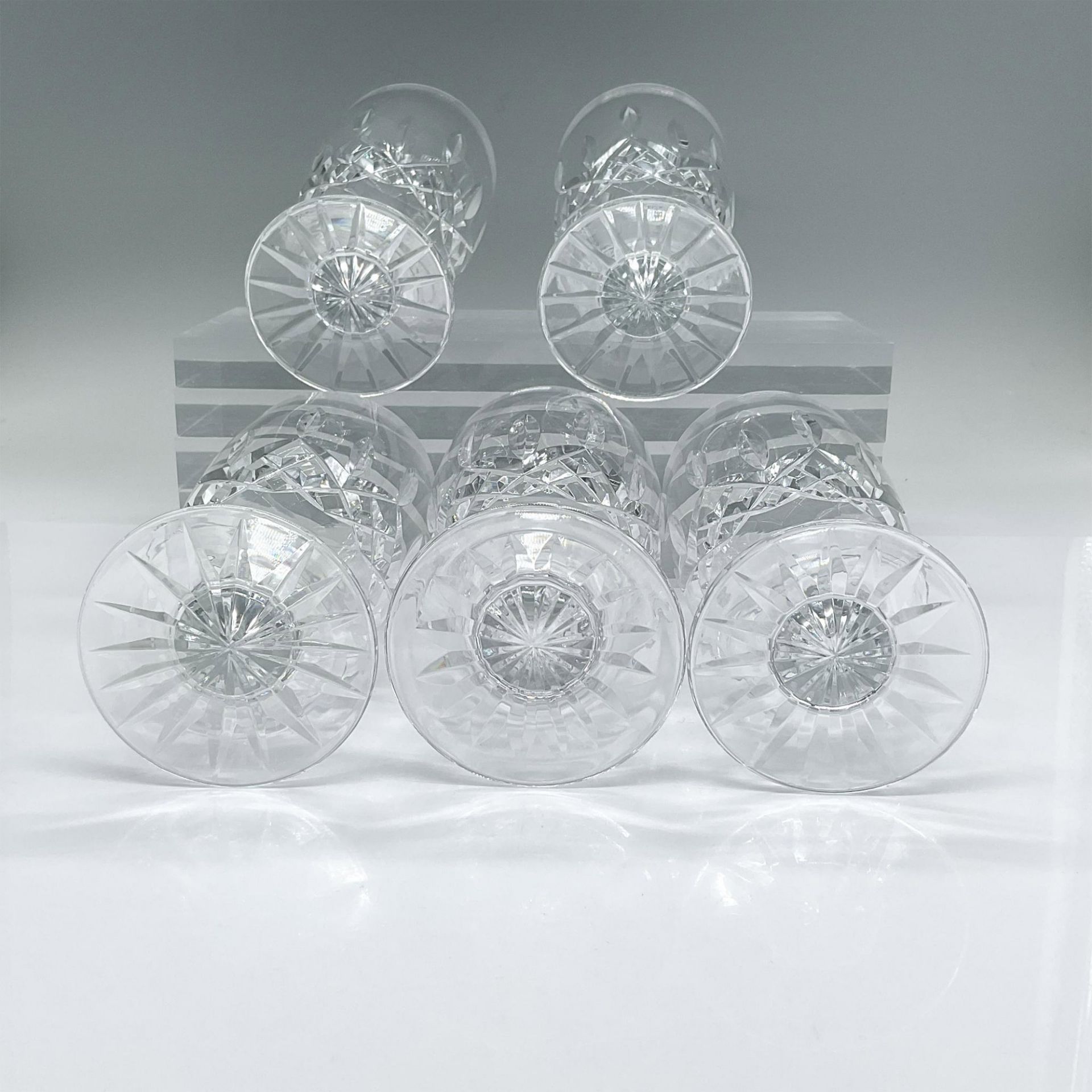 5pc Waterford Crystal Iced Tea Glasses, Lismore - Bild 3 aus 3
