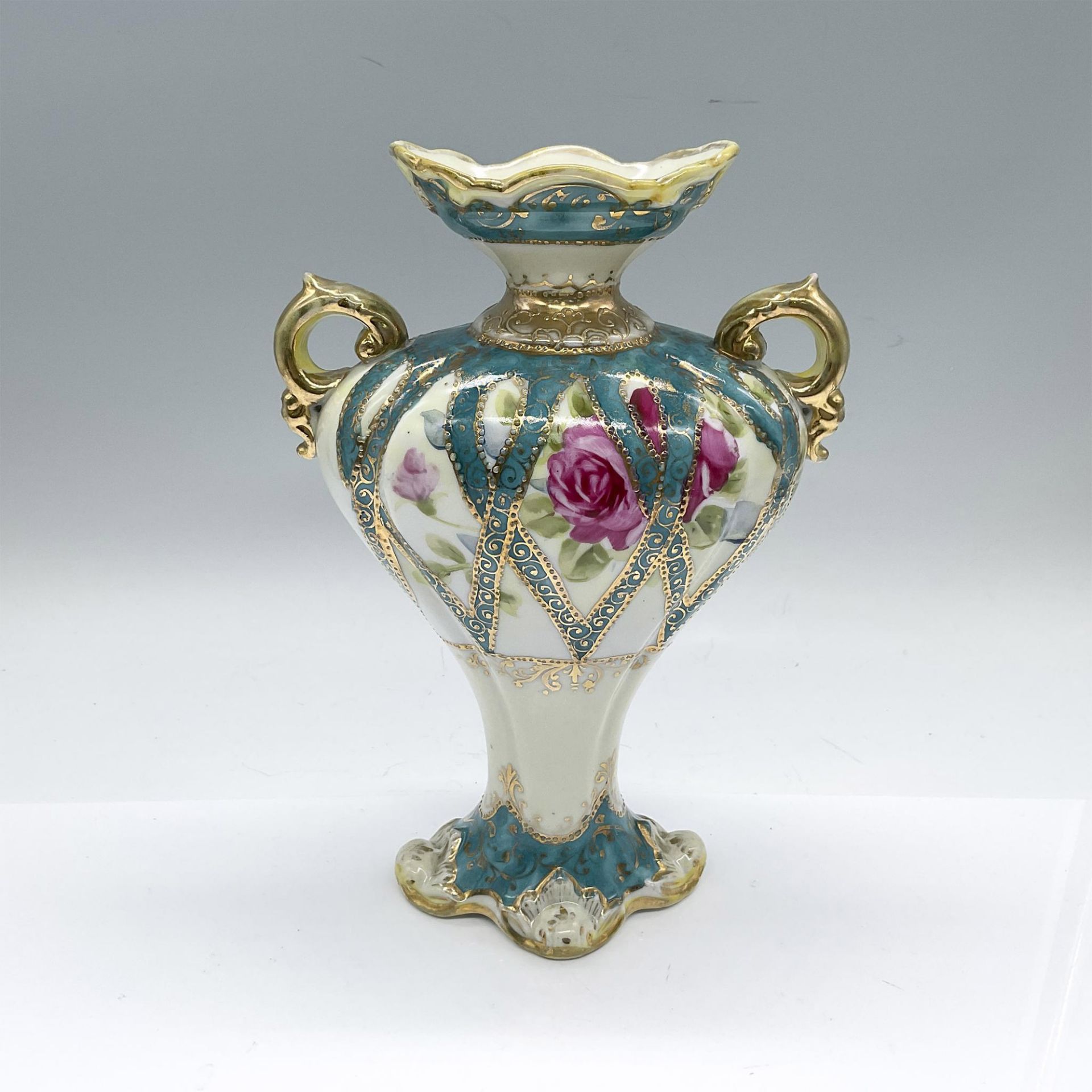 Japanese Nippon Style Porcelain Vase - Bild 2 aus 3