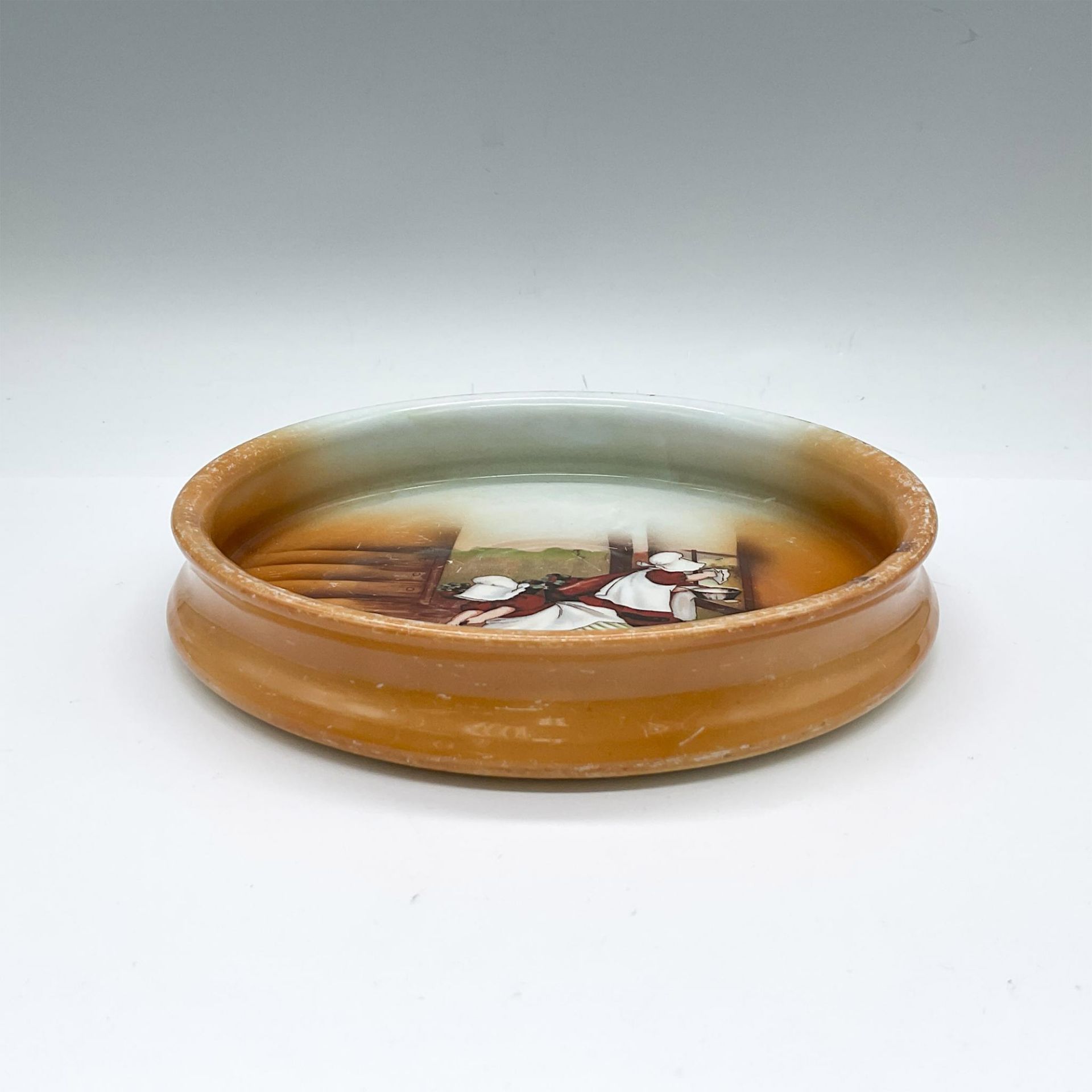 Royal Bayreuth Porcelain Bowl, Sunbonnet Babies Cleaning - Image 2 of 3