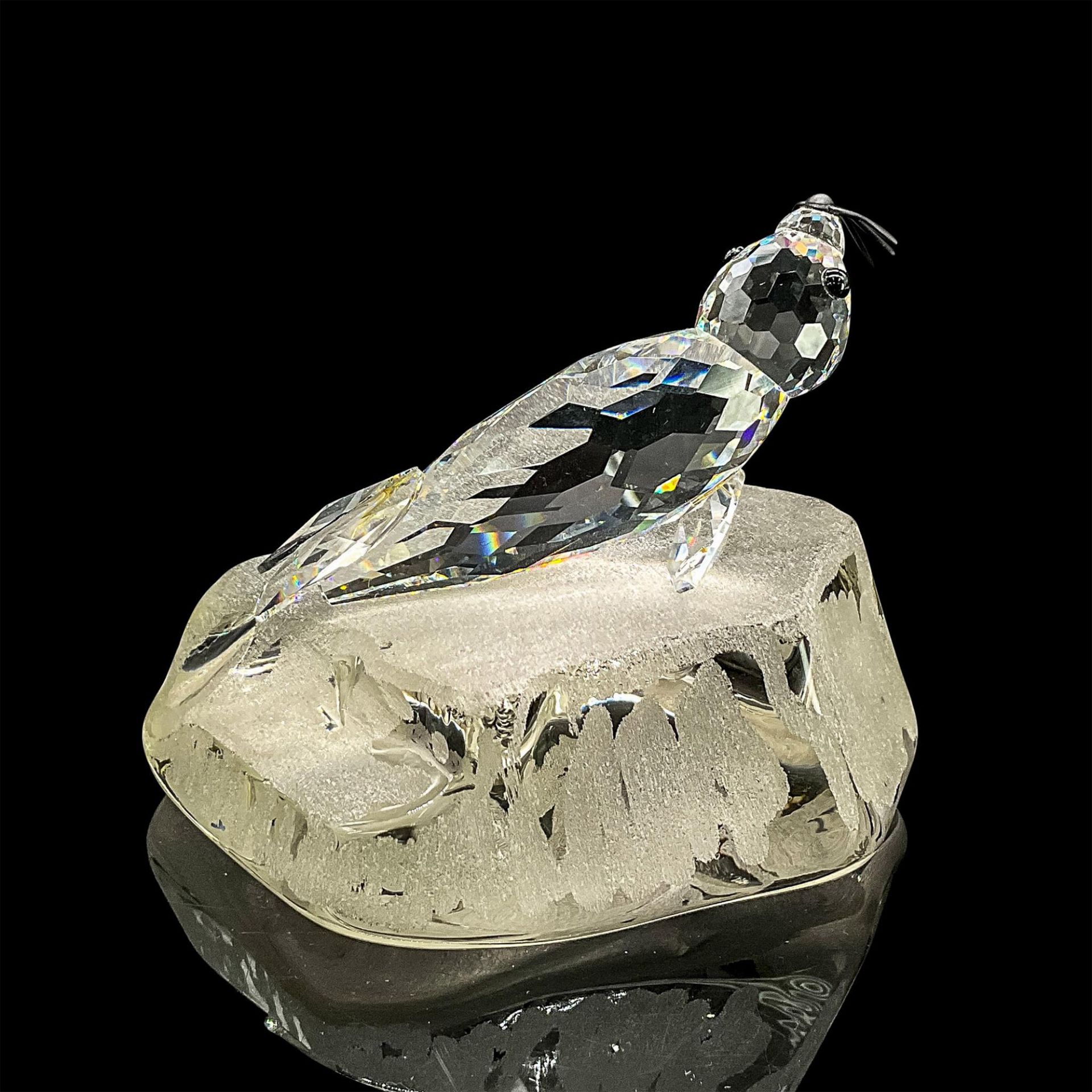 Swarovski Silver Crystal Figurine, Seal on Iceberg Base - Image 6 of 10