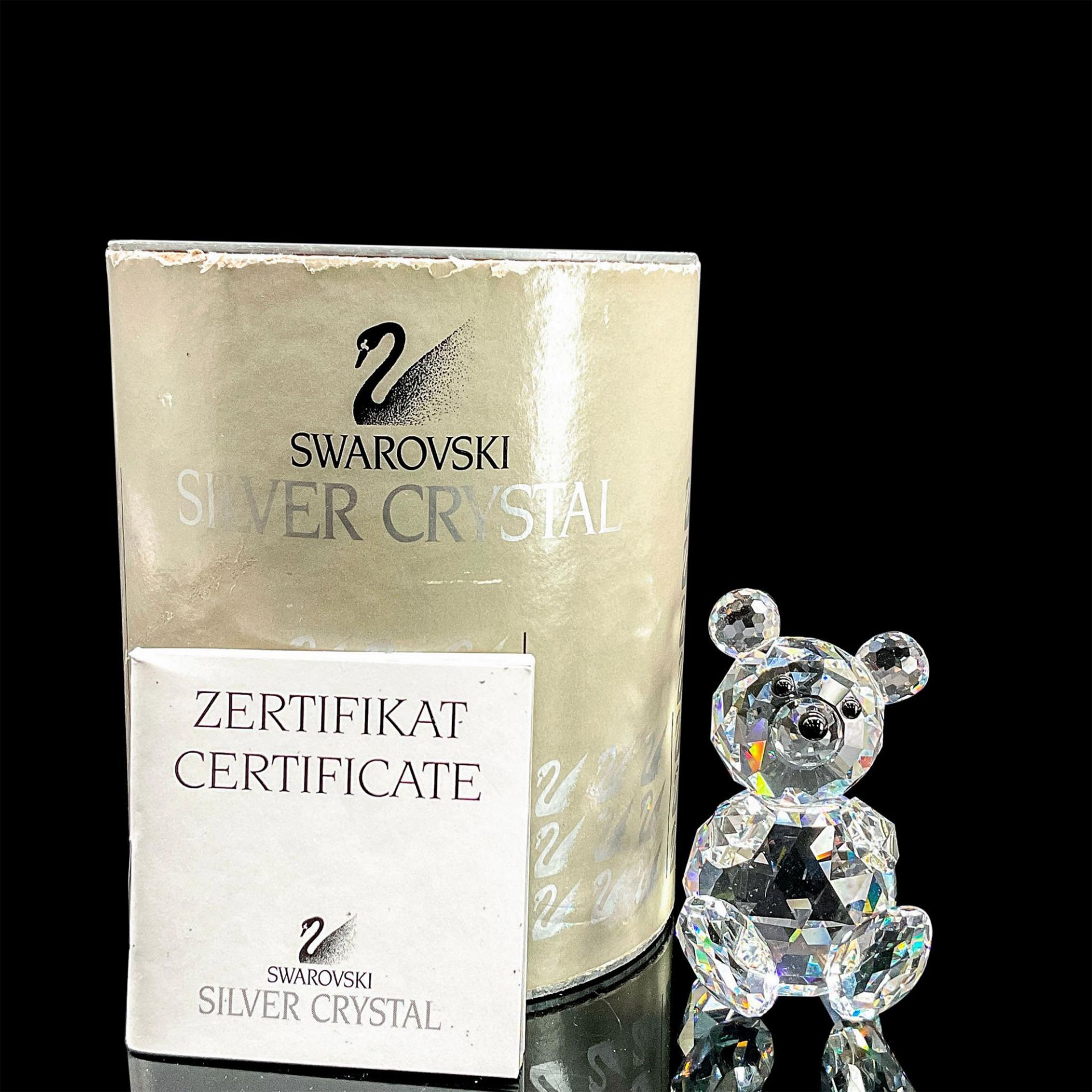 Swarovski Silver Crystal Figurine, Teddy Bear - Image 4 of 4