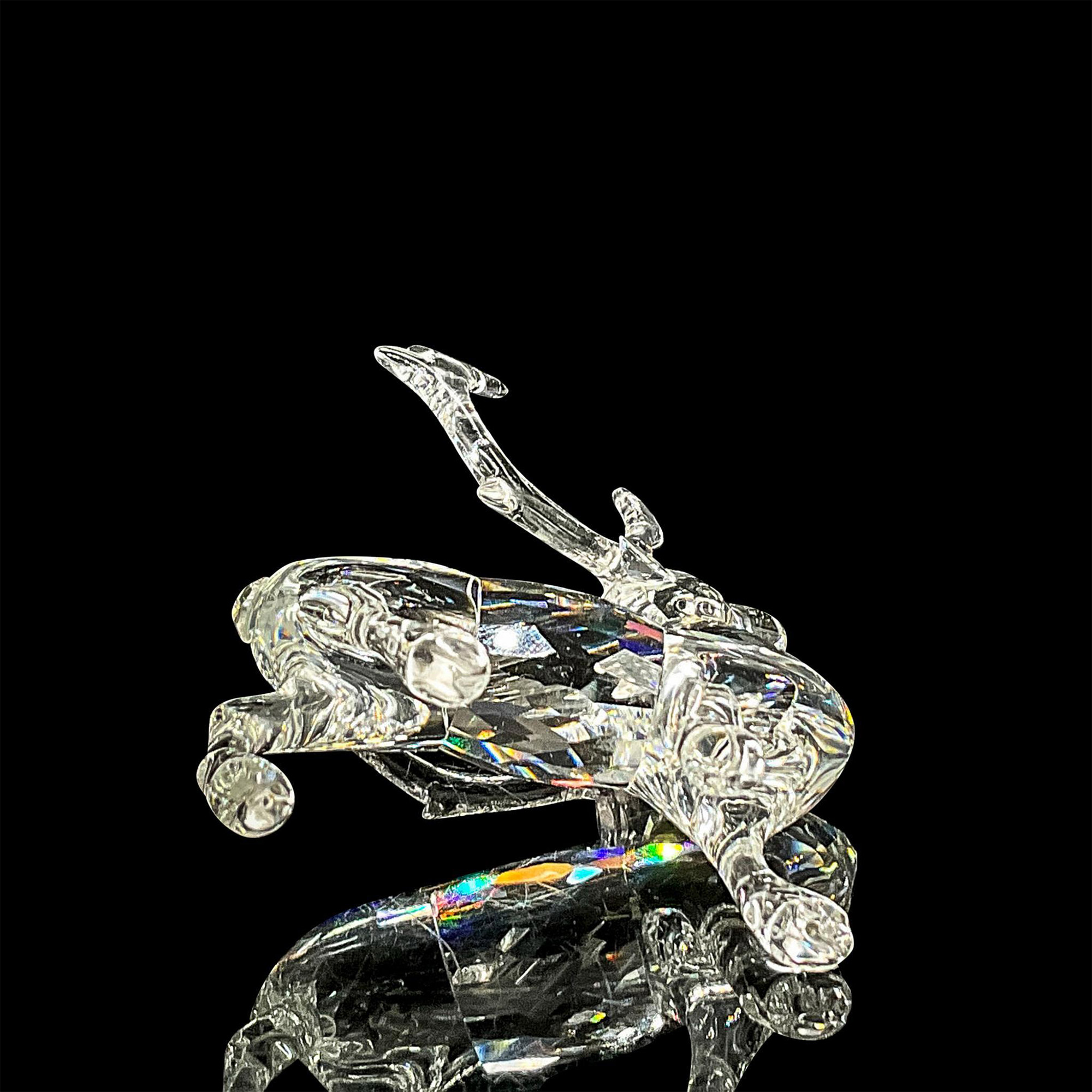 Swarovski Silver Crystal Figurine, Reindeer on Iceberg - Image 3 of 4