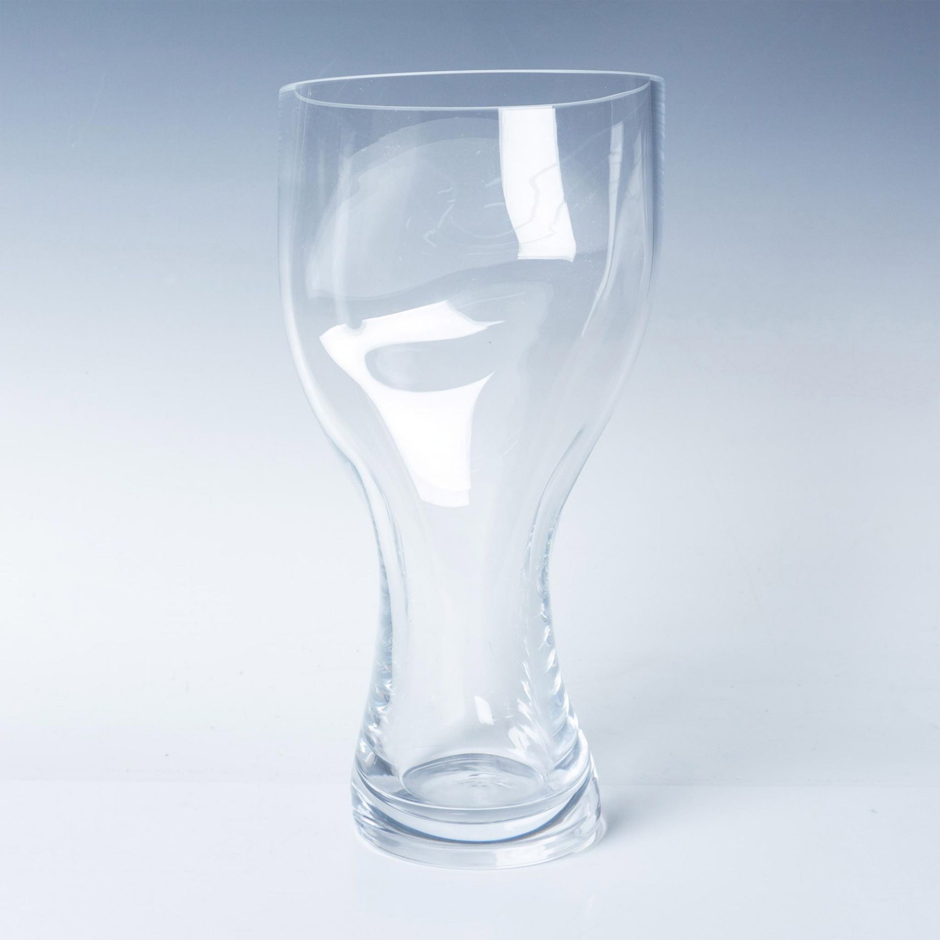 Orrefors Clear Crystal Vase, Squeeze Pattern - Image 2 of 4