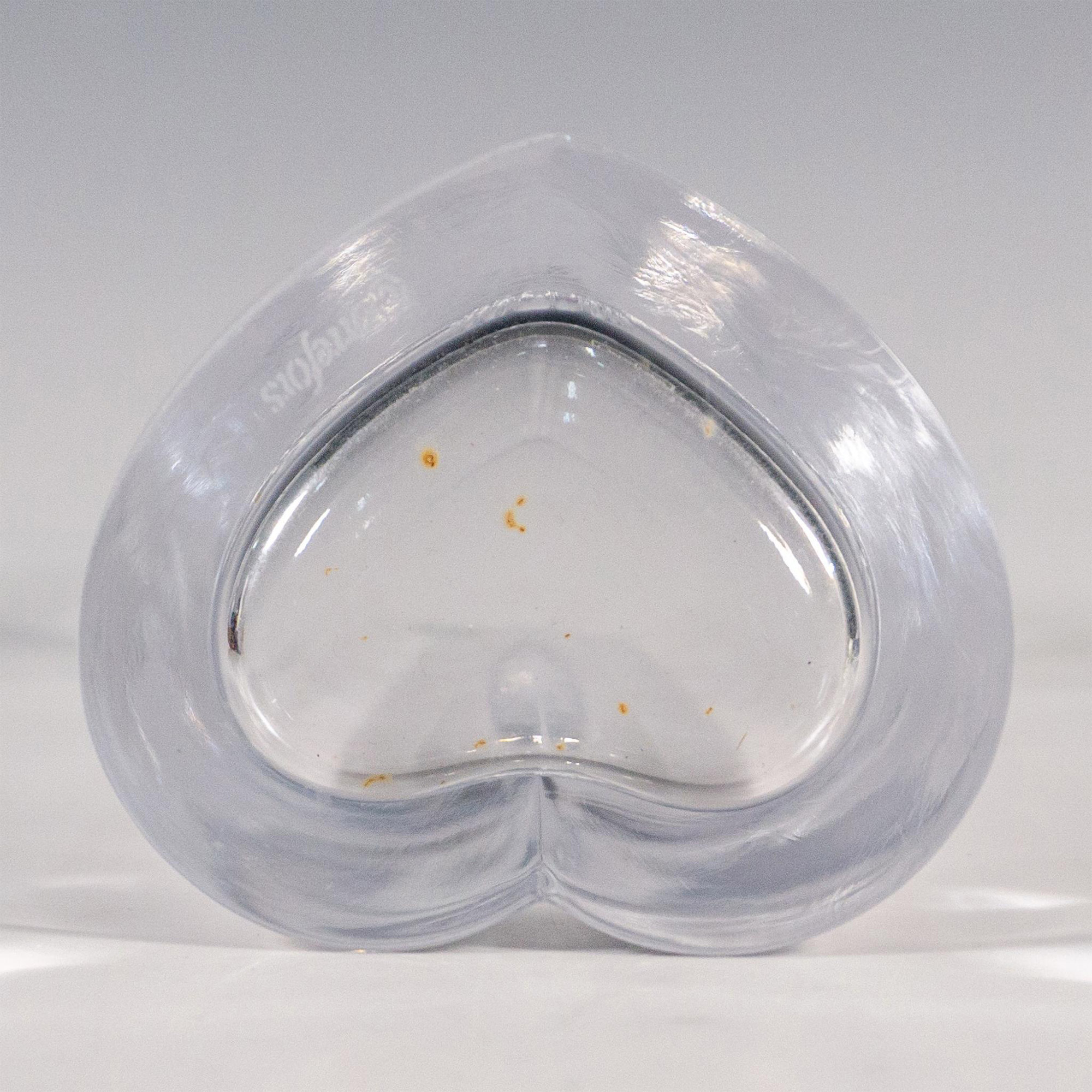 Orrefors Crystal Heart Shaped Vase - Image 3 of 3