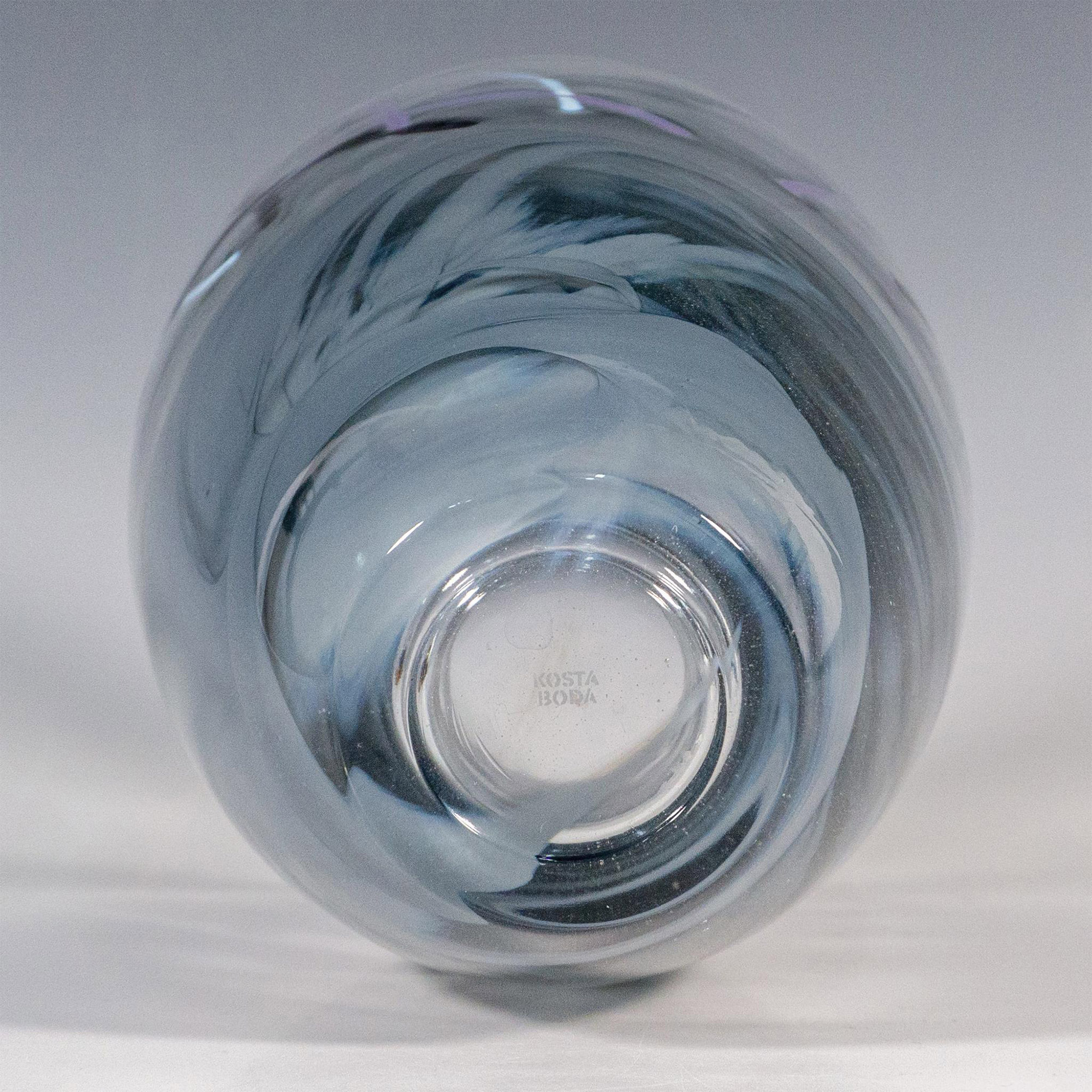 Kosta Boda by Anna Ehrner Glass Vase, Contrast - Image 4 of 5