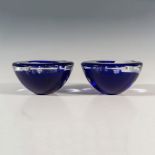 Pair of Kosta Boda by Anna Ehrner Candle Holders, Atoll