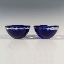 Pair of Kosta Boda by Anna Ehrner Candle Holders, Atoll