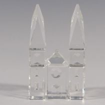 Swarovski Silver Crystal City Figurine, Cathedral