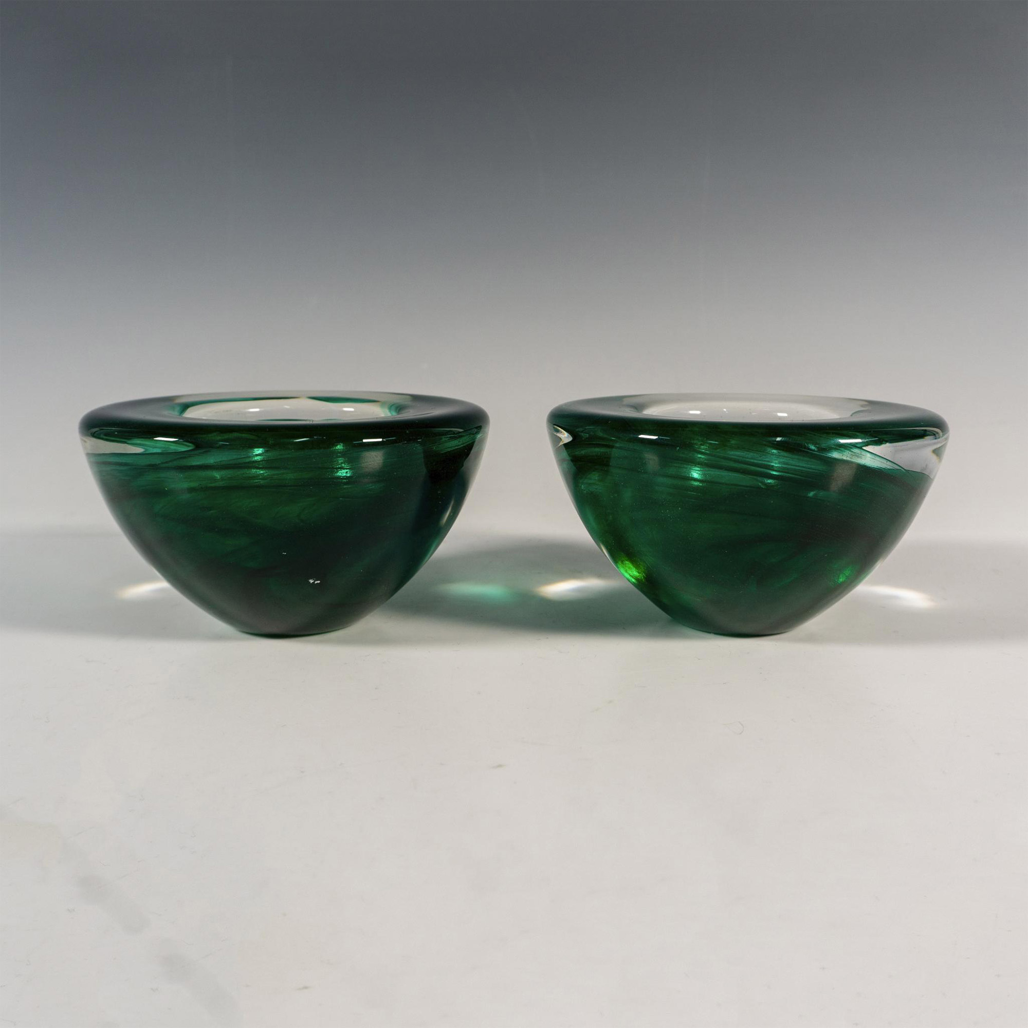 Pair of Kosta Boda by Anna Ehrner Candle Holders, Atoll - Image 3 of 5