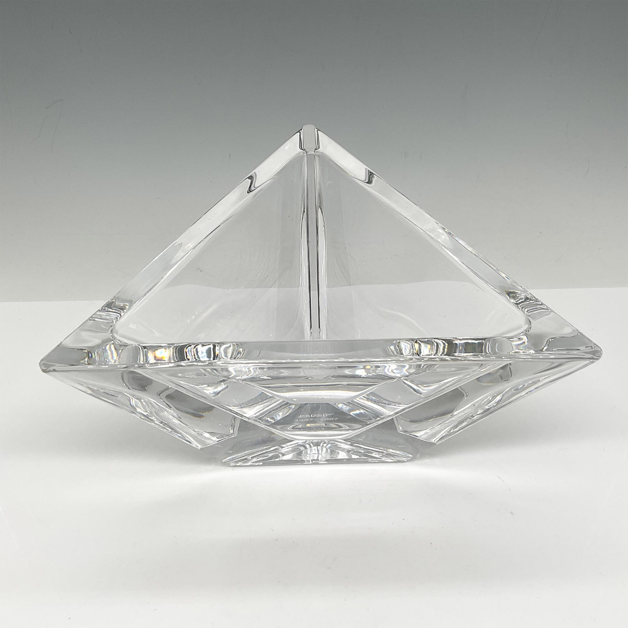Orrefors Crystal Triangle Bowl - Image 2 of 4