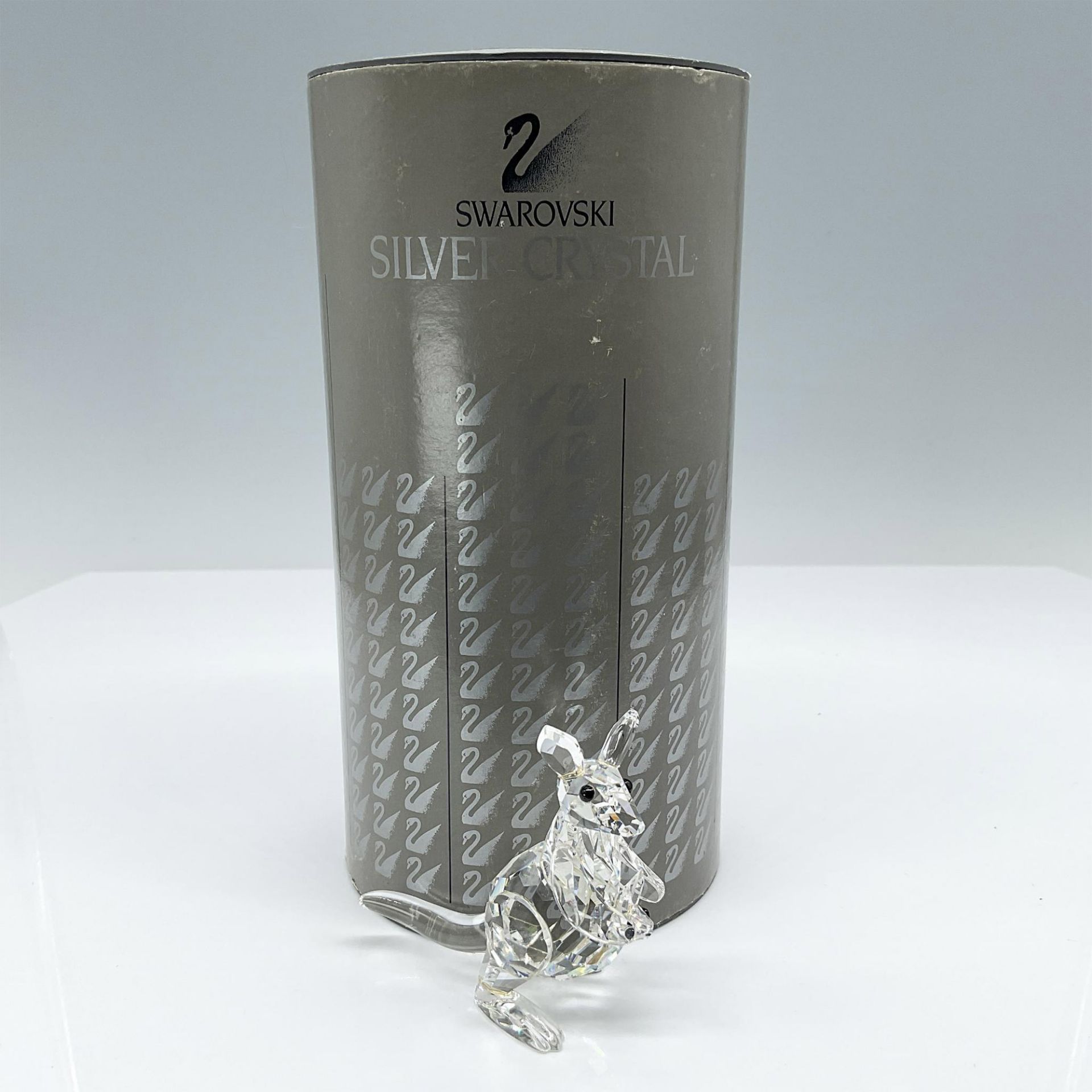 Swarovski Silver Crystal Figurine, Kangaroo with Baby Joey - Bild 4 aus 4