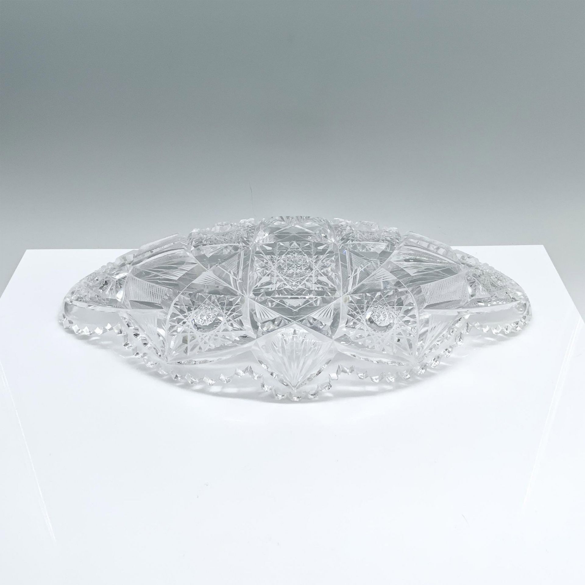 American Brilliant Cut Glass Serving Bowl - Image 3 of 3