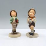 2pc Goebel Hummel Figurines, Happy Traveler & School Boy