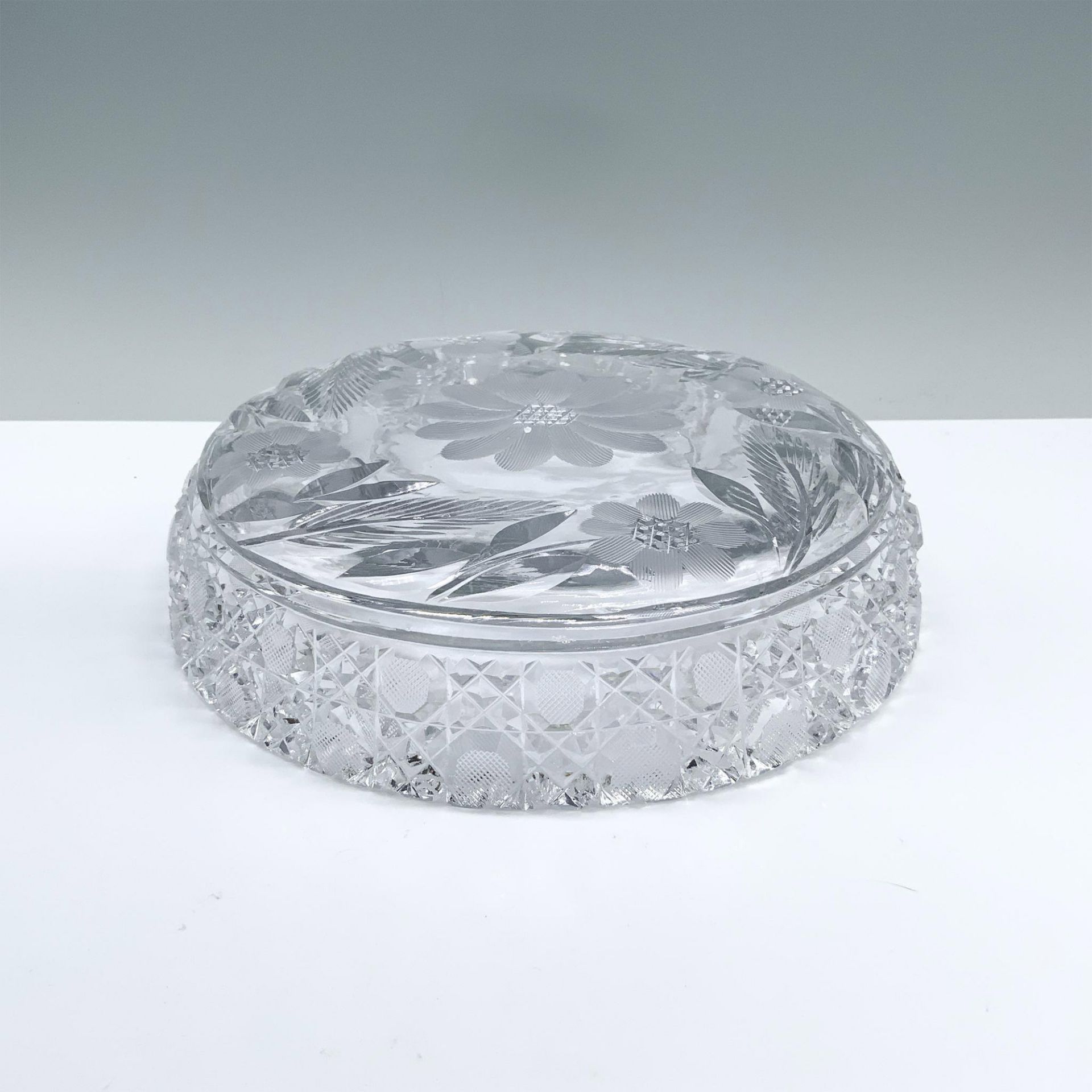 Crystal Floral Themed Serving Bowl - Bild 3 aus 3