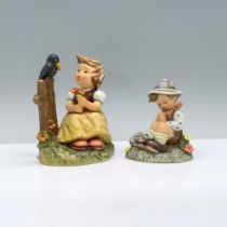 2pc Goebel Hummel Figurines, Sing with Me & Natures Prayer